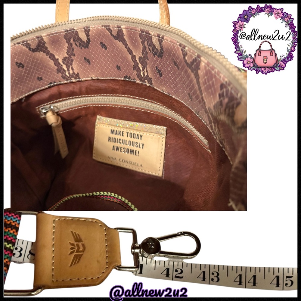 Consuela Sling Bag with Removable Shoulder Strap Unisex Style MULTI Host Pick - Picture 10 of 17